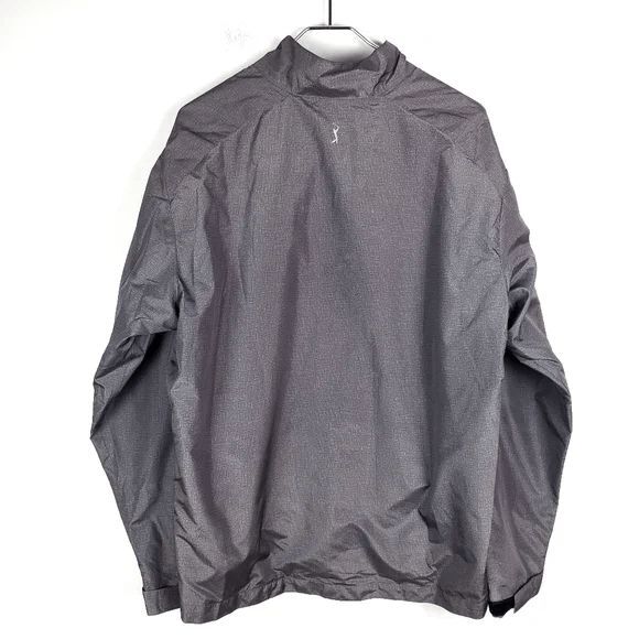 PGA TOUR PRO Men's Gray Half Zip Golf Wind Breaker Jacket Coat Size: Medium - Picture 3 of 5
